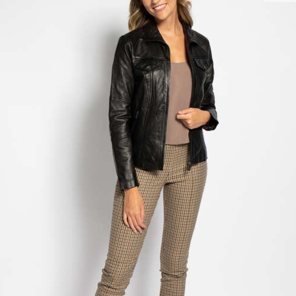 Guess Leather jacket by Guess is in excellent condition. Size medium